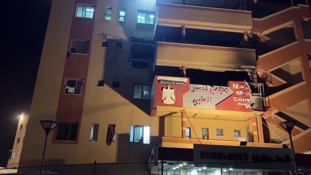 Israeli strike on a hospital in Gaza kills three and injures at least 10 people