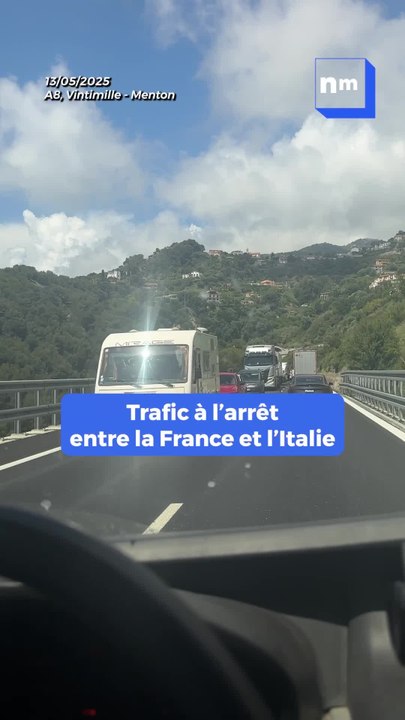 A8 : Trafic complètement saturé entre Menton et Vintimille vers l'Italie