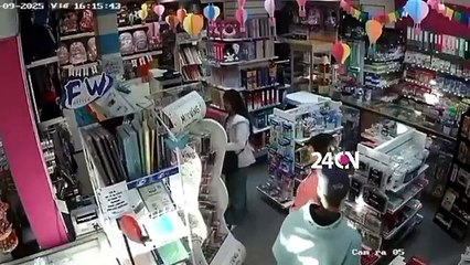 VIDEO: Entra a robar, amenazó con matar y terminó golpeado por cuatro mujeres