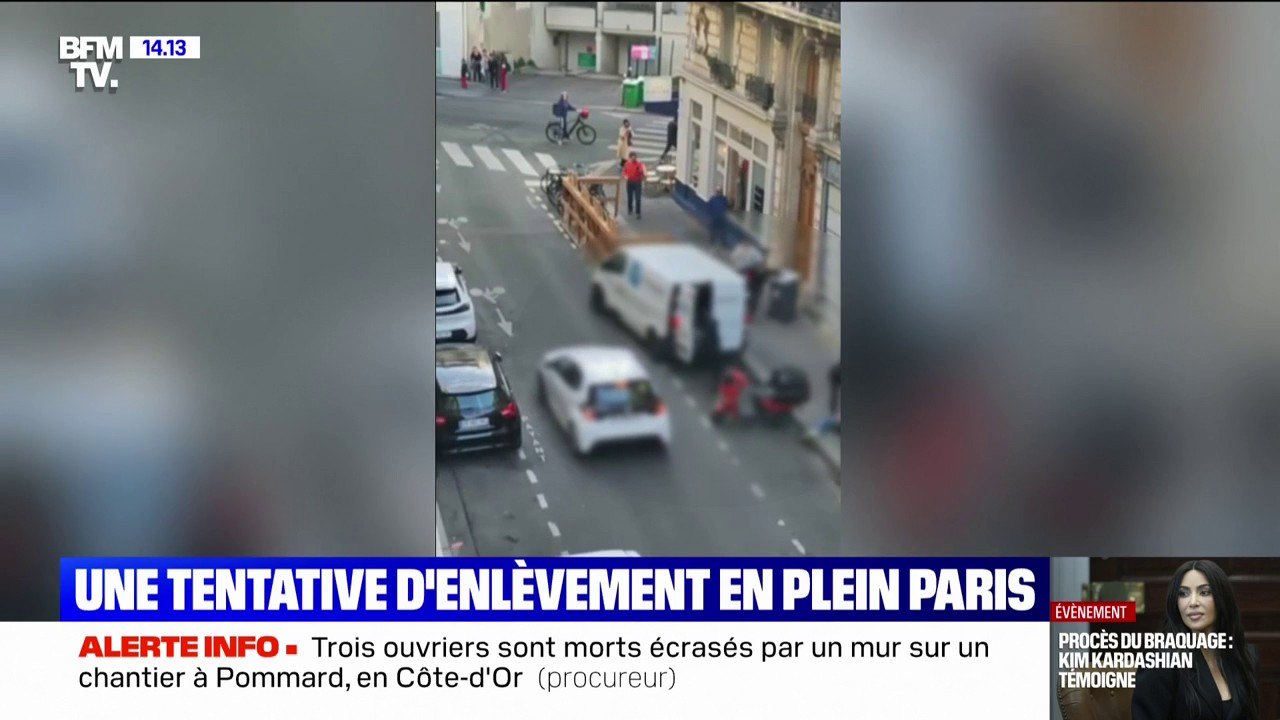 Deux personnes victimes d'une tentative d'enlèvement en pleine rue à Paris