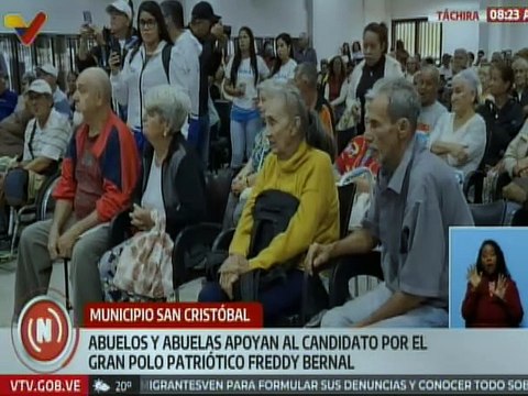 Táchira I Abuelos del mcpio. San Cristóbal manifiestan su fiel apoyo al candidato por el GPP