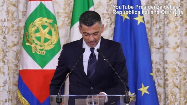 Conceiçao si emoziona davanti a Mattarella: L'Italia per me una seconda casa