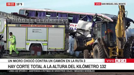 🚨 TRÁGICO ACCIDENTE EN RUTA 3 DEJA CUATRO MUERTOS Y 16 HERIDOS 🚨