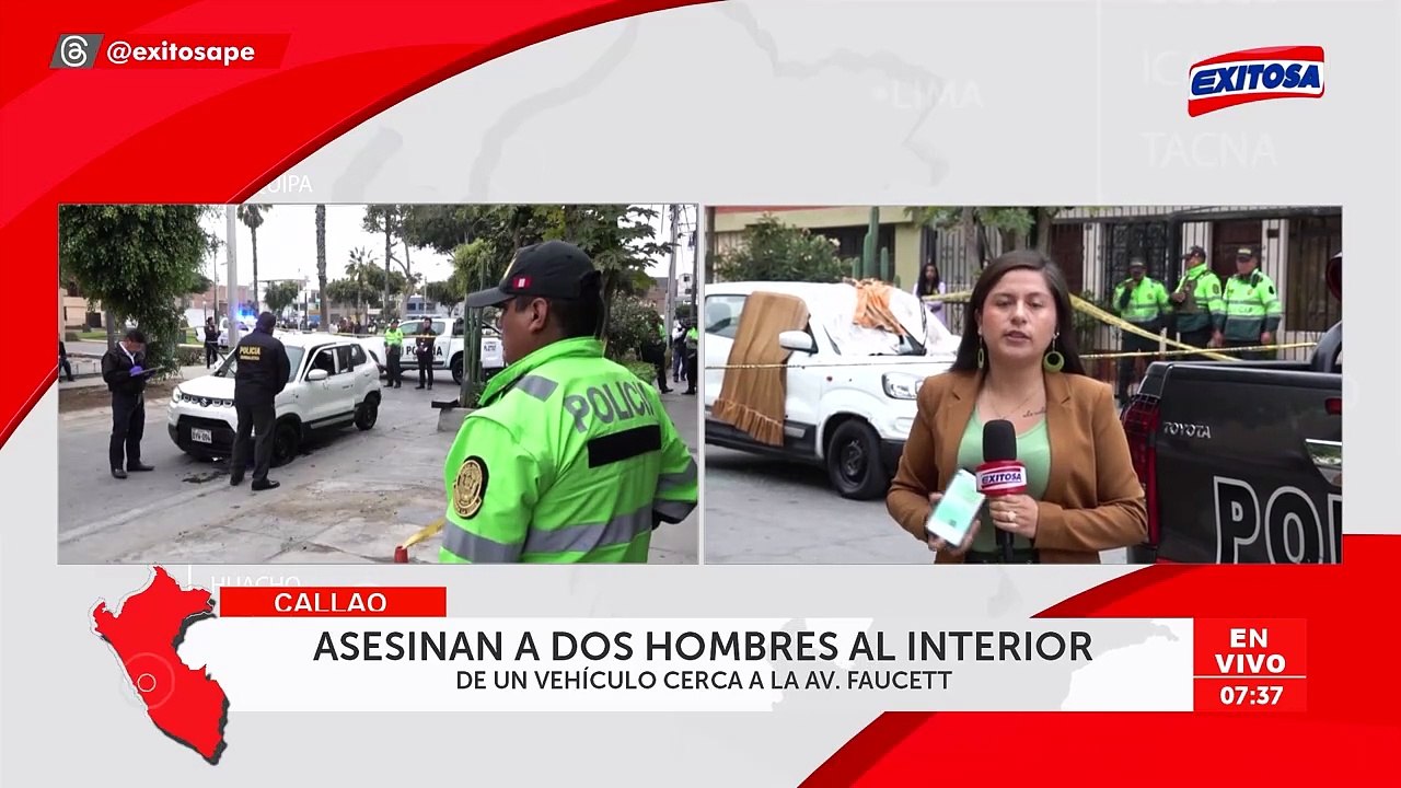 Callao: Asesinan a dos personas al interior de un vehículo cerca a av. Faucett