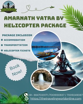Book Amarnath Yatra Package by Helicopter Now!