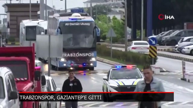 Trabzonspor, Ziraat Türkiye Kupası finali için Gaziantep'e gitti
