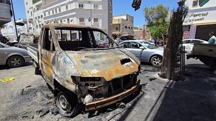 انتشار أمني ومركبات متفحمة في أعقاب الاشتباكات الدامية في طرابلس