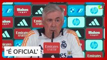 'Serei técnico do Brasil a partir do dia 26', confirma Carlo Ancelotti
