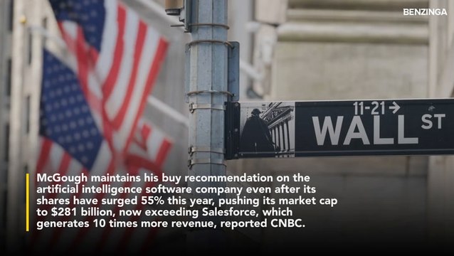 PLTR Stock Remains Long-Term Buy Despite Sky-High Valuation, Says Prime Capital's McGough—Joins Dan Ives In Predicting $1 Trillion Market Cap Amid AI Surge