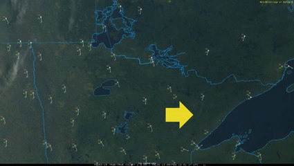 Satellite image of Brimson fires, 8:10 a.m., May 13.