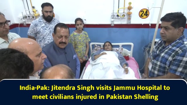 India-Pak: Jitendra Singh visits Jammu Hospital to meet civilians injured in Pakistan Shelling