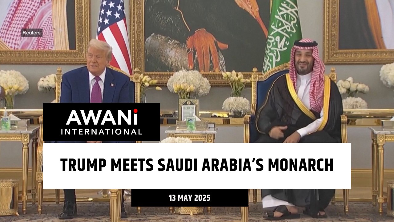 Trump meets Saudi Arabia's monarch