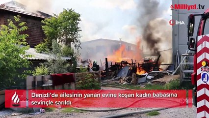 Denizli'de hüzün ve mutluluk aynı karede!