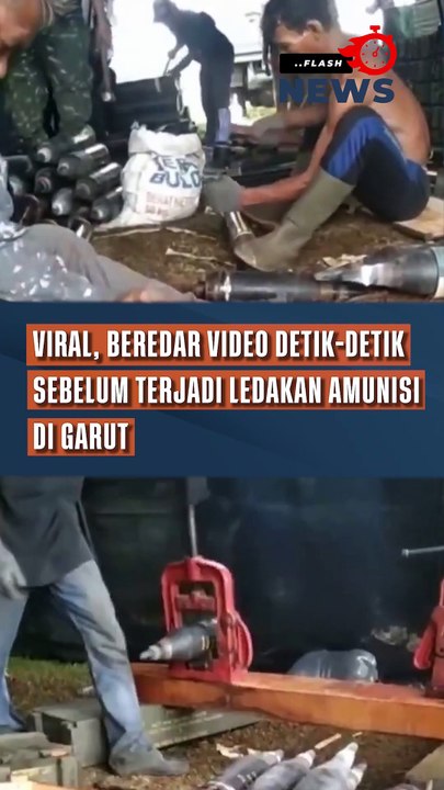 Viral, Beredar Video Detik-Detik Sebelum Terjadi Ledakan Amunisi di Garut
