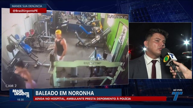 Baleado em Noronha ainda no hospital, ambulante presta depoimento à polícia
