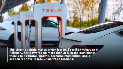 Tesla Back In The Trillionaire Club: EV Stock Revs Back With 40% Rebound, Robotaxi Update