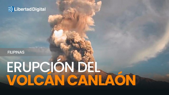 Erupción del volcán Canlaón obliga a evacuaciones en Filipinas