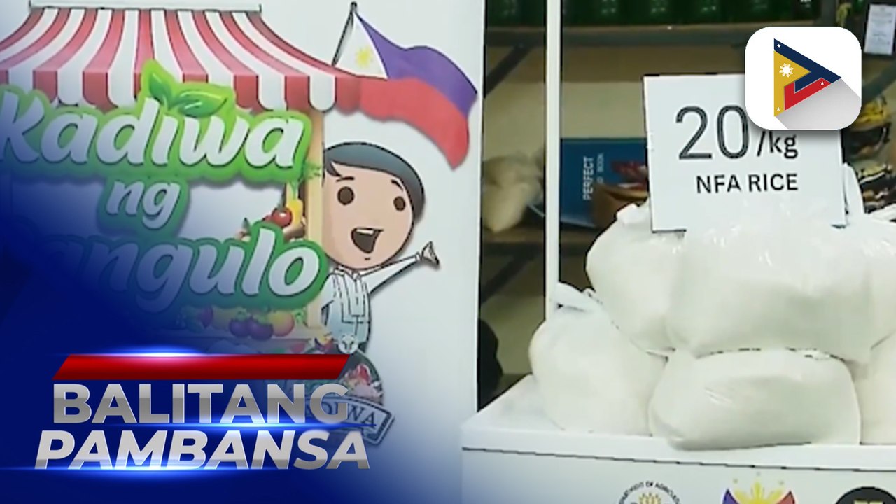 P20/kg rice to be sold at Kadiwa center for vulnerable sectors starting today