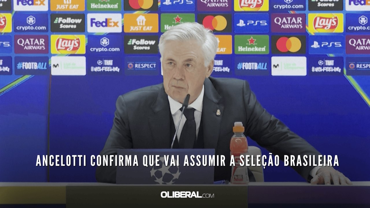 Ancelotti confirma que vai assumir a Seleção Brasileira