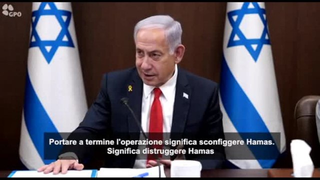 Netanyahu: Nei prossimi giorni nella Striscia per sconfiggere Hamas