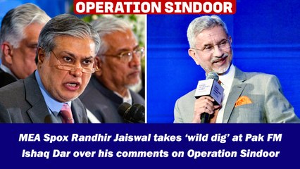 MEA Spox Randhir Jaiswal takes ‘wild dig’ at Pak FM Ishaq Dar over his comments on Operation Sindoor