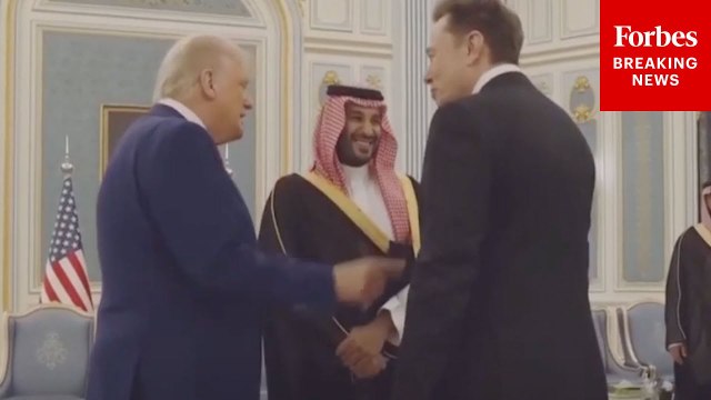 Elon Musk Meets Saudi Crown Prince Mohammed Bin Salman Alongside Trump In Saudi Arabia