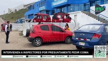 Huacho: Dos inspectores de la municipalidad provincial de Huaura fueron detenidos por pedir coima.