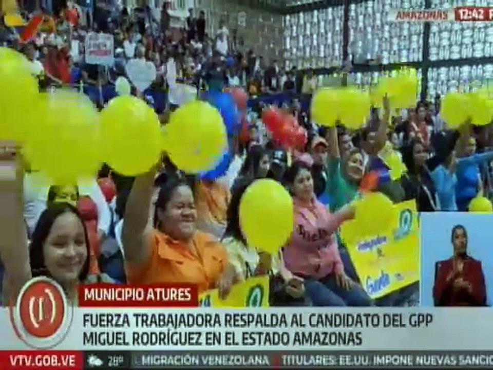 Amazonas | Fuerza trabajadora ratificó su respaldo al candidato por el GPP Miguel Rodríguez