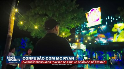 Mc Ryan: cantor preso após “cavalo de pau” no gramado de estádio