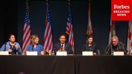 Gov. Ron DeSantis And Florida First Lady Casey DeSantis Hold Roundtable For ‘Hope Florida’
