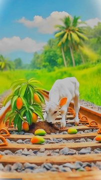 Why train hit the mango tree. #animals #firebrigade😱 #facebookviral #jalpari #foryouシ #BunnyAdventure #trend #amazingfacts #animation #indian #bestoftheday #trending #explore #cartoon #Amazing #shorts #AI #duck #animals @follwer @Highlights