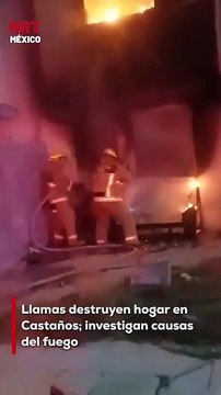 Una vivienda fue consumida por el fuego en Villas de Guadalupe, Castaños. Gracias a la rápida respuesta de bomberos y Protección Civil, el incendio no se propagó a casas vecinas. Se investigan las causas. #Castaños #Incendio