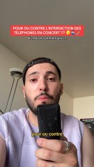 Pour ou contre l’interdiction des téléphones en concert ? ✅❌