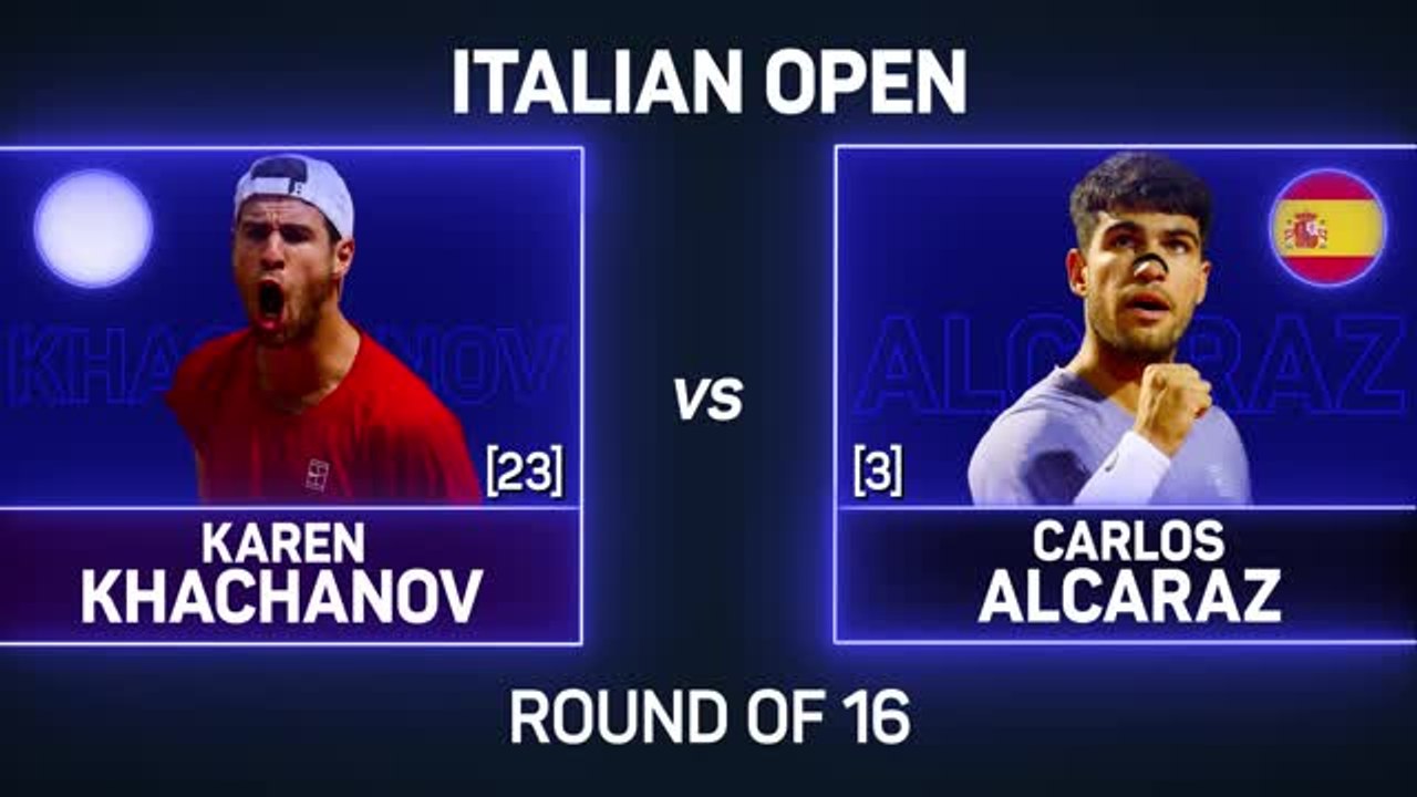 Alcaraz battles past Khachanov to set up Draper clash in Rome