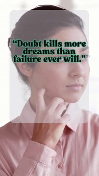 Doubt Kills More Dreams Than Failure | Powerful Motivational Shorts to Conquer Fear #nevergiveup