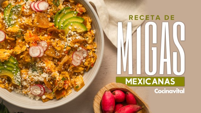 Receta tradicional de migas mexicanas con huevo