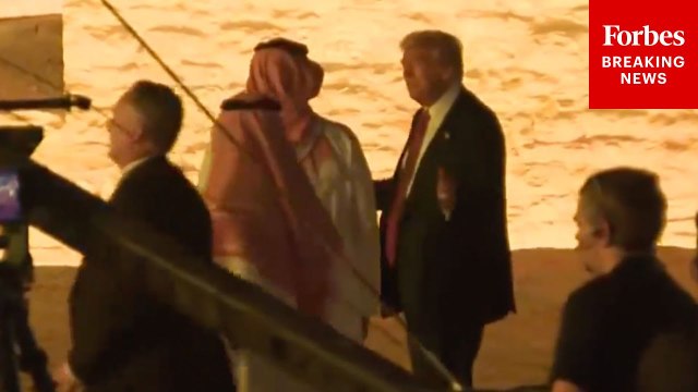 President Trump Arrives At Saudi Arabia State Dinner In Riyadh, Saudi Arabia
