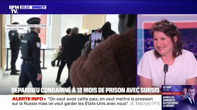 Gérard Depardieu condamné: C'est une bonne décision, qui reconnaît la victimisation secondaire vécue par les victimes à l'audience , estime Me Claude Vincent, avocate de Sarah