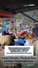 Pedagang Ikan Asap di Kalbar Kesal Dirazia Satpol PP, Lempar Dagangan Hingga Histeris