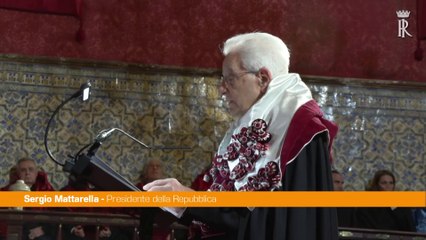 Mattarella "I valori europei non ammettono compromessi morali"