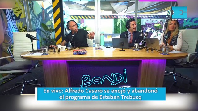 Alfredo Casero se enojó y abandonó el programa de Esteban Trebucq