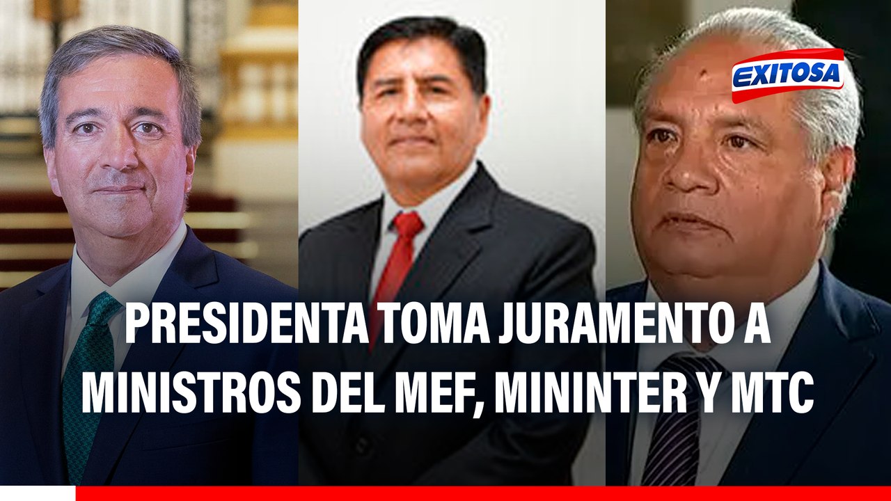 Cambios en el Gabinete: Dina Boluarte toma juramento a nuevos titulares del MEF, Mininter y MTC