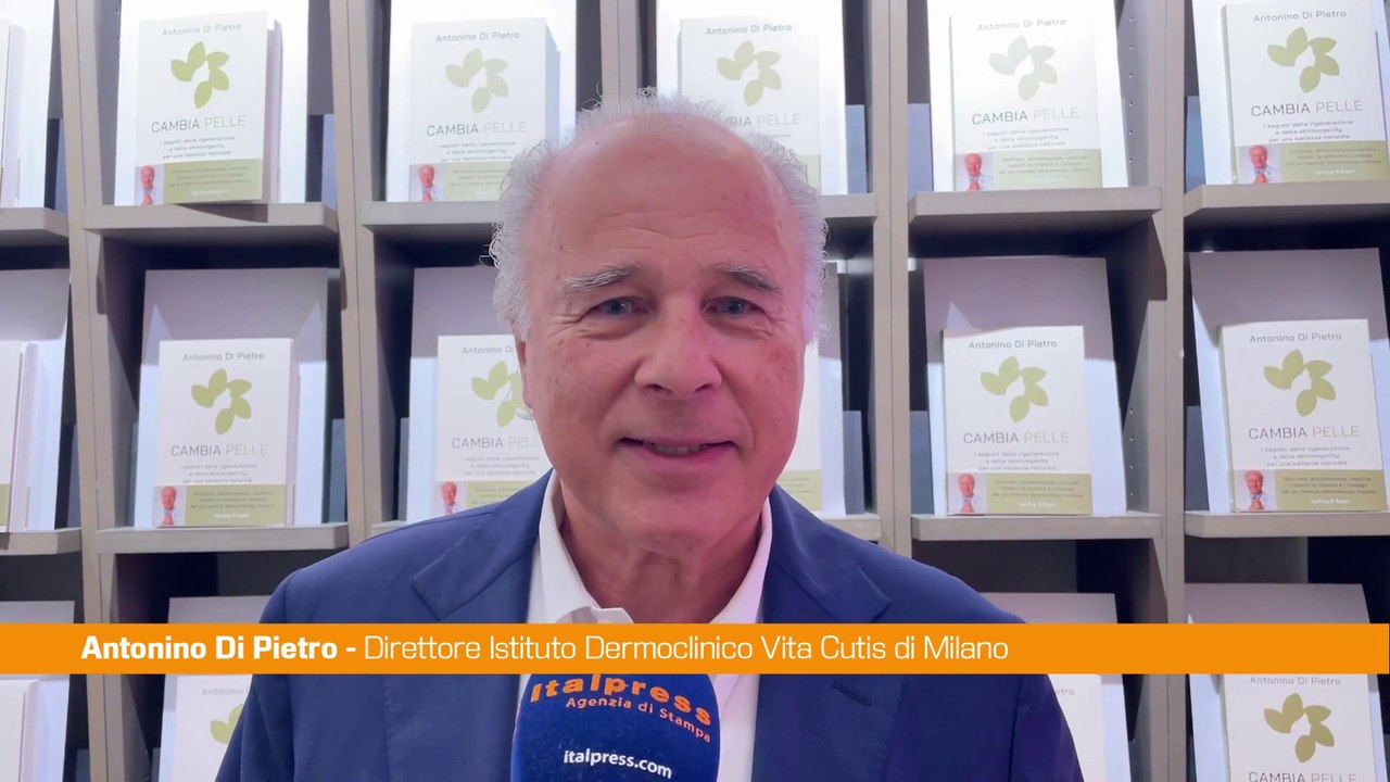Di Pietro "Aiutare nostra pelle a restare giovane in maniera naturale"
