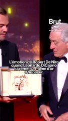 L’émotion de Robert de Niro au Festival de Cannes.