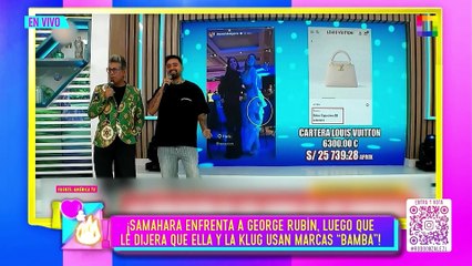 SAMAHARA ENFRENTA A GEORGE RUBÍN, LUEGO QUE LE DIJERA QUE ELLA USA MARCAS “BAMBA” | Willax