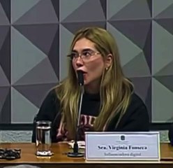 Virginia se confunde e "chupa" microfone durante CPI das Bets