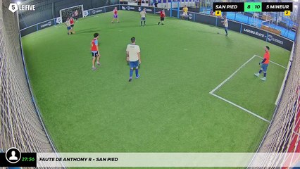 Faute de Anthony R - San Pied