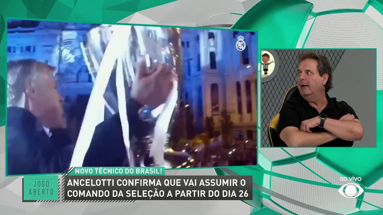 Debate Jogo Aberto: Ancelotti vai salvar a Seleção Brasileira?
