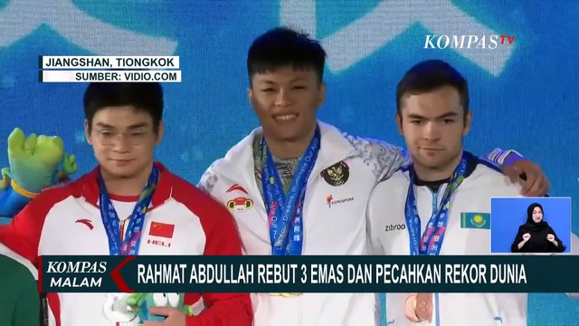 Kejuaraan Angkat Besi Asia 2025, Rahmat Abdullah Rebut 3 Emas dan Pecahkan Rekor Dunia