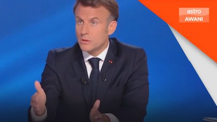 Macron ancam sekatan baharu ke atas Rusia